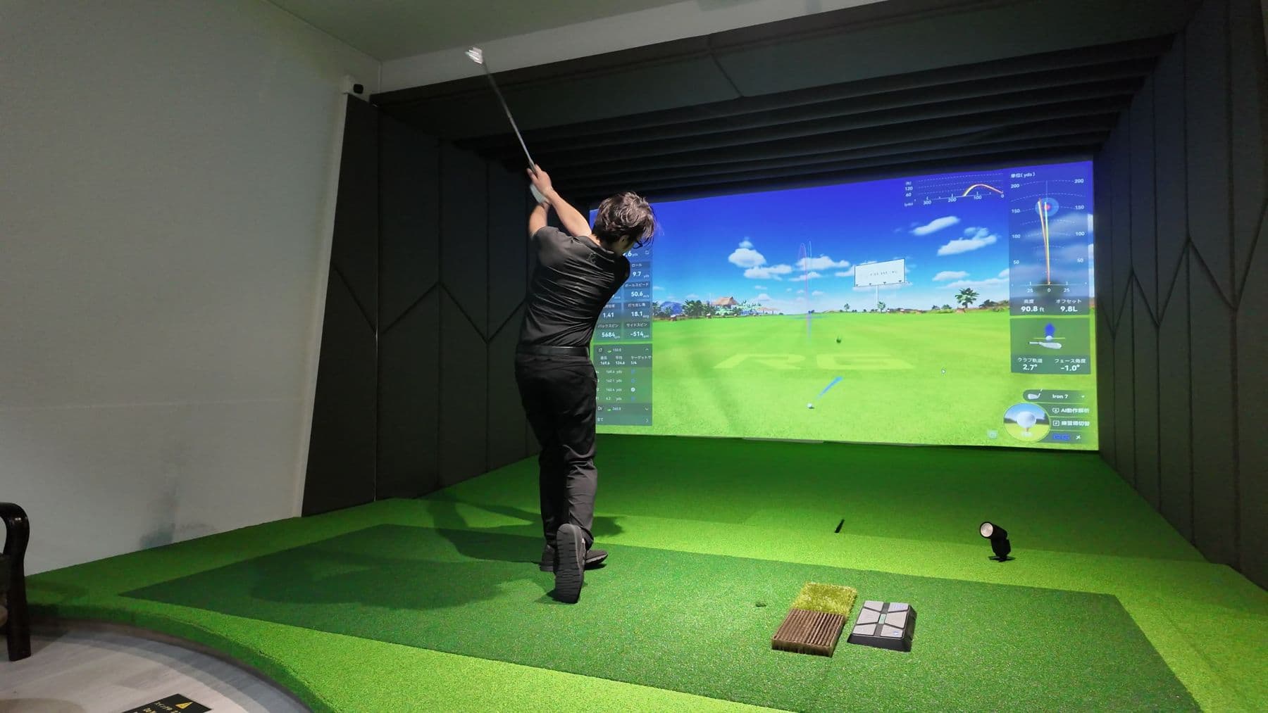 Follow-through at the simulator bay